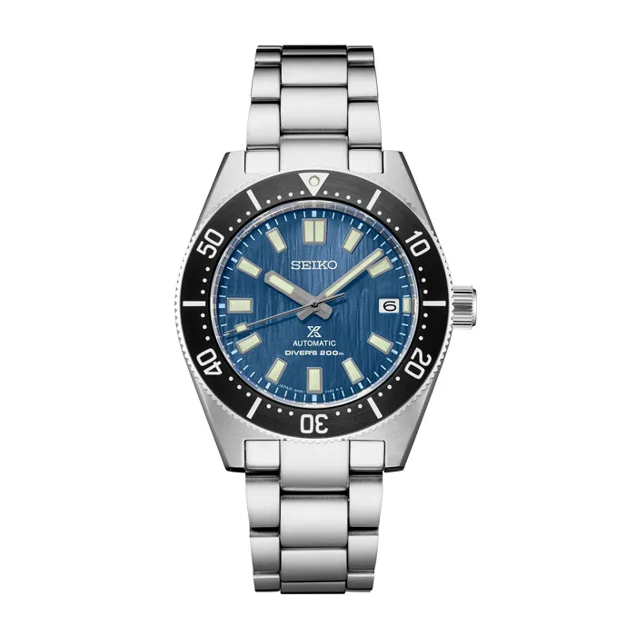 Seiko Prospex SPB297 Save the Ocean dykkerur i stål med isblå urskive og sort bezel