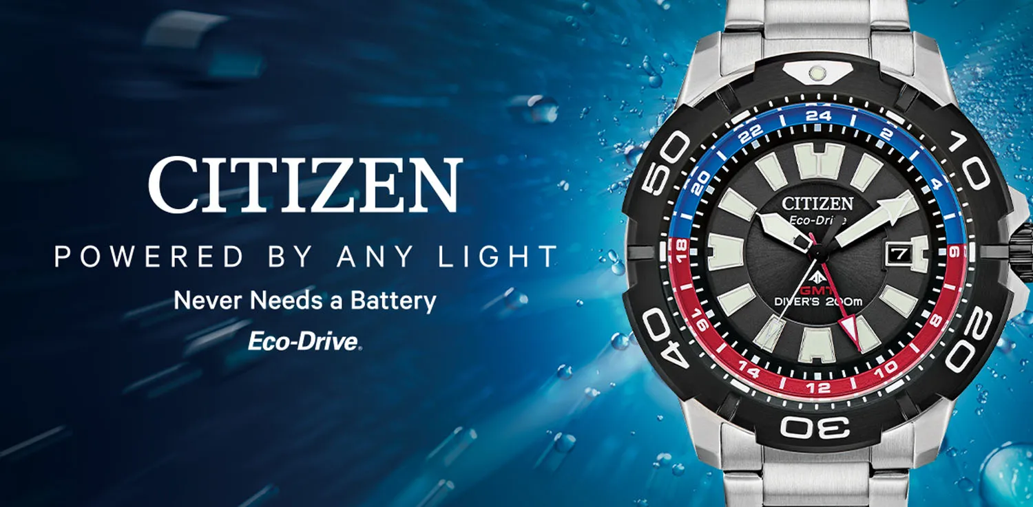 Citizen Eco-Drive dykkerur – soldrevet japansk armbåndsur med præcision uden batteriskift